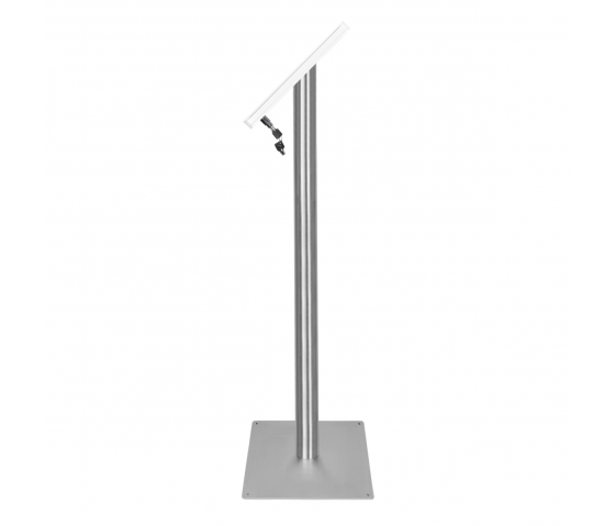 Soporte de suelo Fino para iPad Air/Pro de 11 pulgadas 2024 - blanco/acero inoxidable