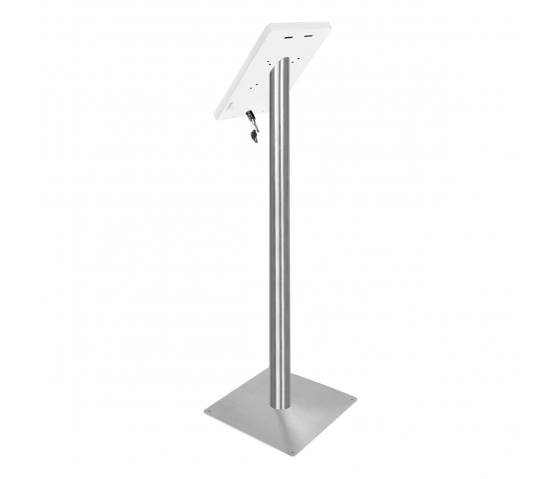 iPad floor stand Fino for iPad 9.7 - white/ stainless steel