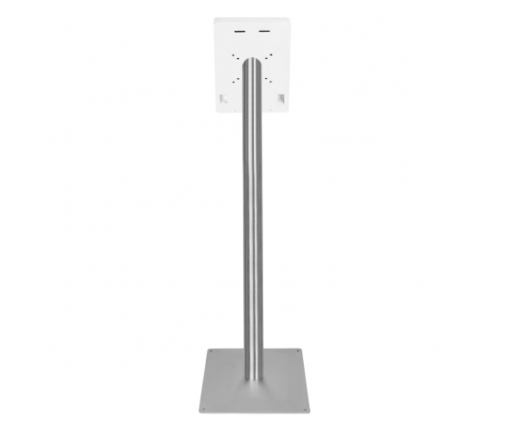 Soporte de suelo Fino para iPad Mini de 8,3 pulgadas - acero inoxidable/blanco