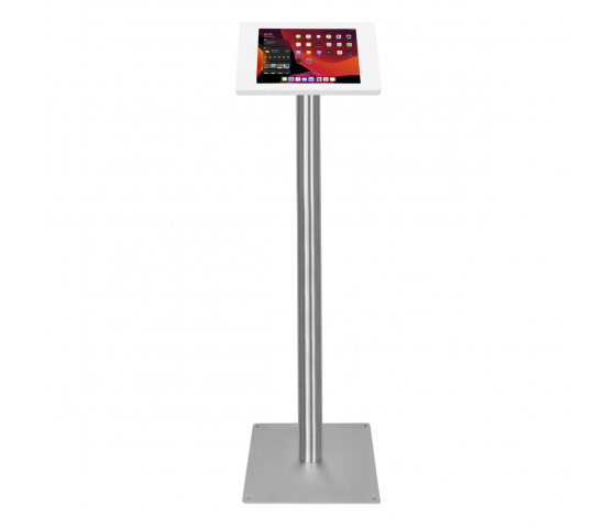 Tablet Bodenständer Fino für Microsoft Surface Pro 8 / 9 / 10 Tablet - weiß / Edelstahl
