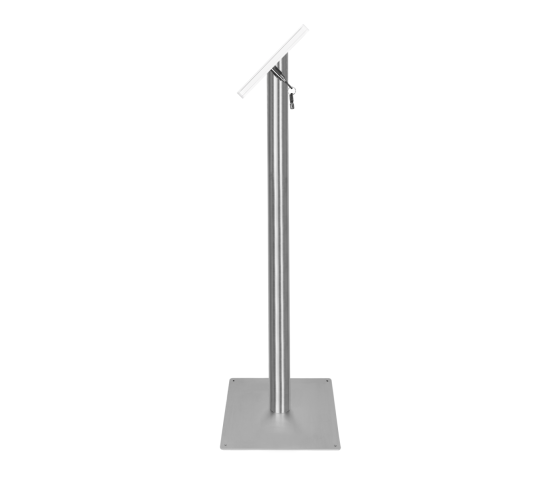 iPad floor stand Fino for iPad 11 inch 2025 - white/ stainless steel