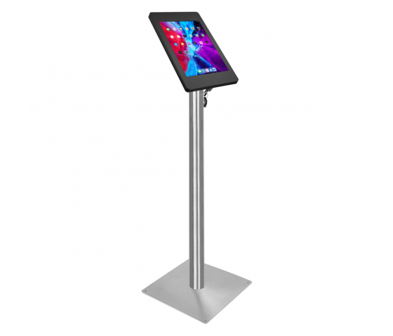 Tablet Bodenständer Fino für Samsung Galaxy Tab S8 & S9 Ultra 14,6-Zoll-Tablet - schwarz/Edelstahl