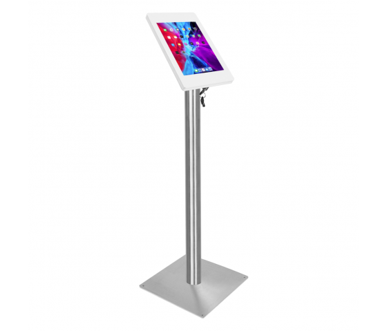 Tablet floor stand Fino for Samsung Galaxy Tab S8 & S9 Ultra 14.6 inch tablet - white/RVS