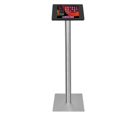 Soporte de suelo Fino para iPad Air/Pro de 11 pulgadas 2024 - negro/acero inoxidable