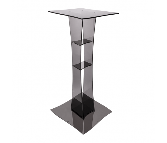 Stół prezentacyjny Ascensio - kwadratowy - 100 cm - antracytowy