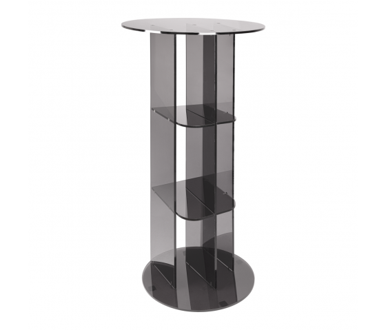Presentation table Isco - round - 100 cm - anthracite