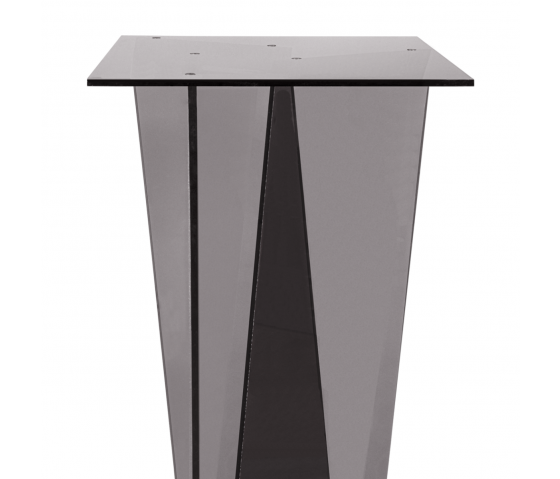 Tavolo di presentazione Pepe - quadrato - 100 cm - antracite