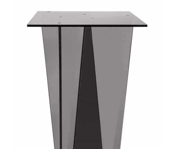 Presentation table Pepe - square - 100 cm - anthracite