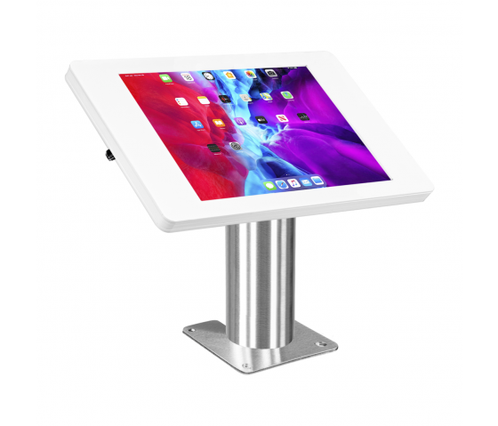 Tischhalterung Fino Samsung Galaxy Tab A7 Lite 8.7 Zoll - Edelstahl/weiß