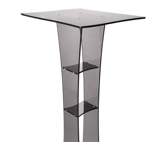 Presentation table Vasquez - square - 100 cm - anthracite