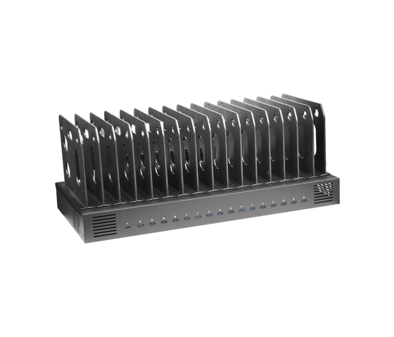1000 W USB-C-laddningsstation med 16 portar och Smart App – med fack