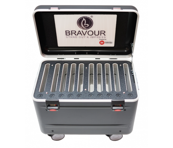 Bravour USB-C charging case CC10-TAB for 10 tablets up to 11 inches