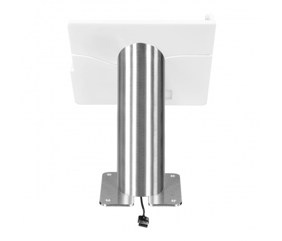 Domo Slide tafelhouder met laadfunctionaliteit voor iPad Air 11 inch 2024 - wit/RVS