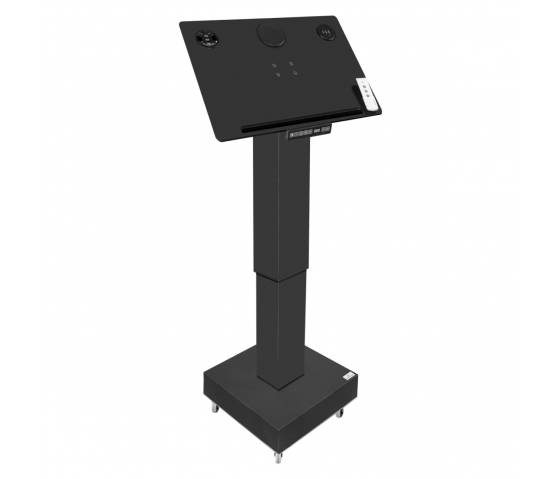 Height adjustable lectern Leggio - black