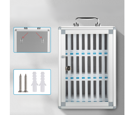 Lockable phone locker KMT24 for 24 smartphones