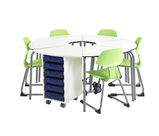 t41 60° folding student table