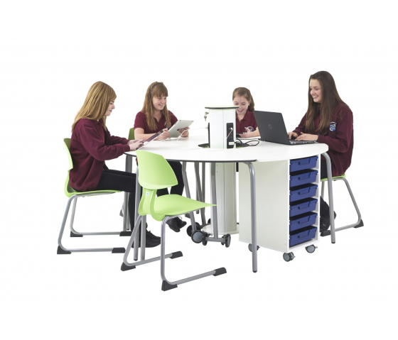 t41 60° folding student table