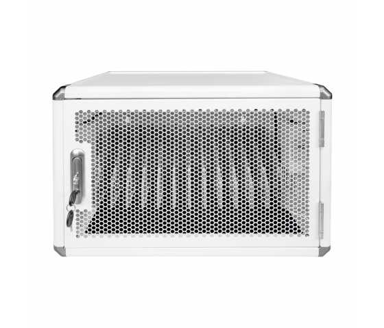 Armario de carga BRV12v2T para 12 tablets o portátiles hasta 16 pulgadas - con temporizador - blanco