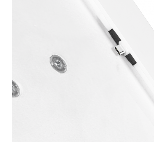 Soporte de pared plano Domo Slide para tablet con función de carga para iPad Air de 11 pulgadas 2024 - blanco