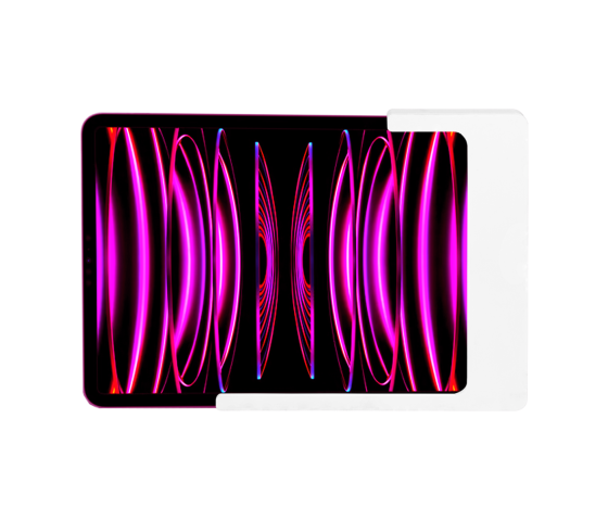 Domo Slide tablet wandhouder vlak met laadfunctionaliteit voor iPad Air 13 inch 2025 - wit