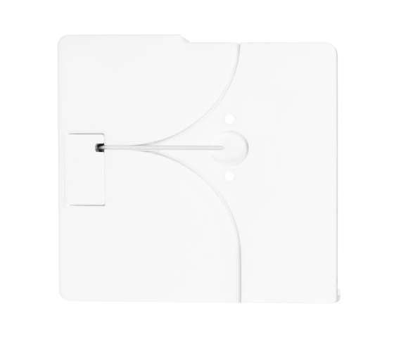 Domo Slide tablet wandhouder vlak met laadfunctionaliteit voor iPad Air 13 inch 2025 - wit