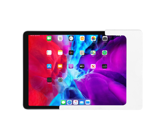 Domo Slide tablet wandhouder vlak met laadfunctionaliteit voor iPad Air 13 inch 2025 - wit