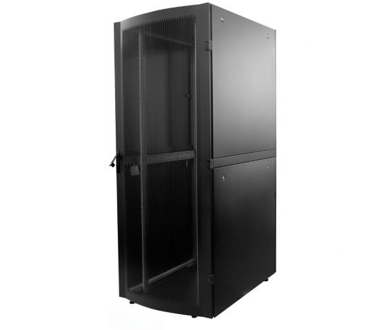 Premium 19 inch serverkast MHT273 met geperforeerde deur - 42U - 1000 (D) x 800 (W) x 2033 (H) - flatpack - zwart