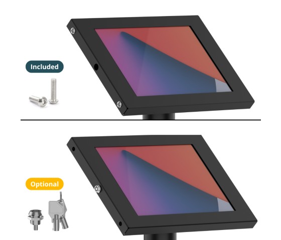 Soporte de suelo para tableta con pantalla Securo XL para tabletas de 13-16 pulgadas - negro