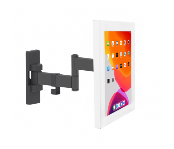 Supporto da parete flessibile per tablet 265 mm Securo S per tablet da 7-8 pollici - bianco