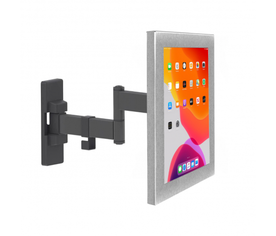 Supporto a parete flessibile per tablet 265 mm Securo S per tablet da 7-8 pollici - acciaio inox