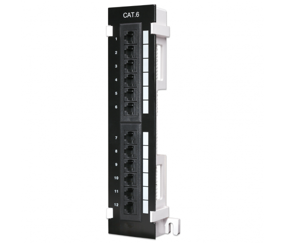 Cat6 väggmonterad patchpanel 12 portar