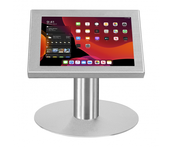 Tablet desk stand Securo M for 9-11 inch tablets - stainless steel