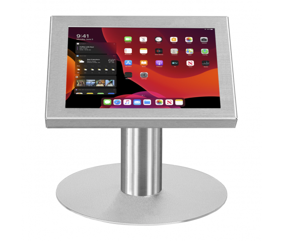 Soporte de mesa Securo M para tablets de 9-11 pulgadas - acero inoxidable