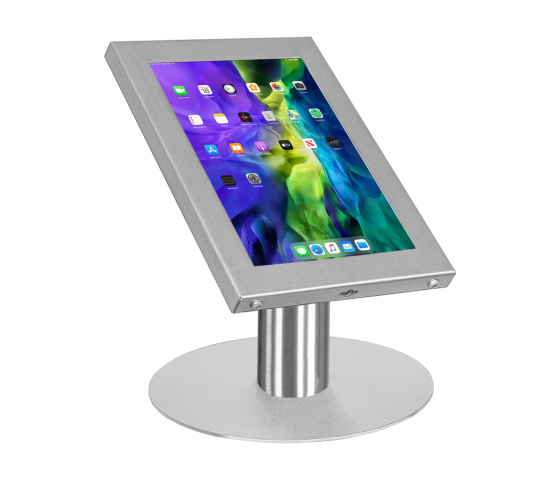 Securo XL tablet table stand for 13-16 inch tablets - stainless steel