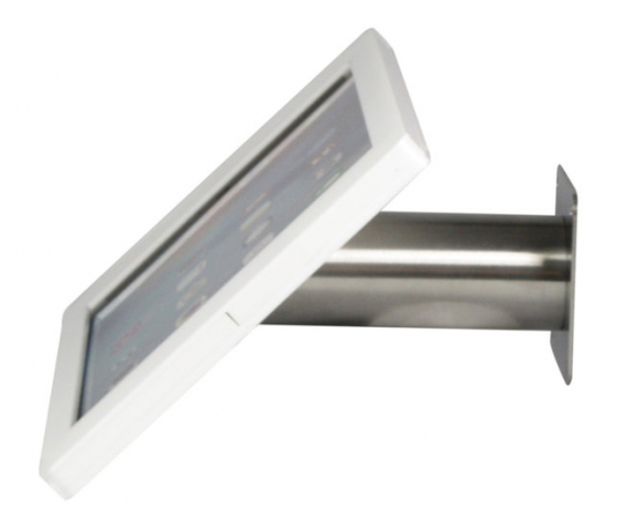 iPad väggfäste Fino för iPad 10.2 & 10.5 - vitt/rostfritt stål 