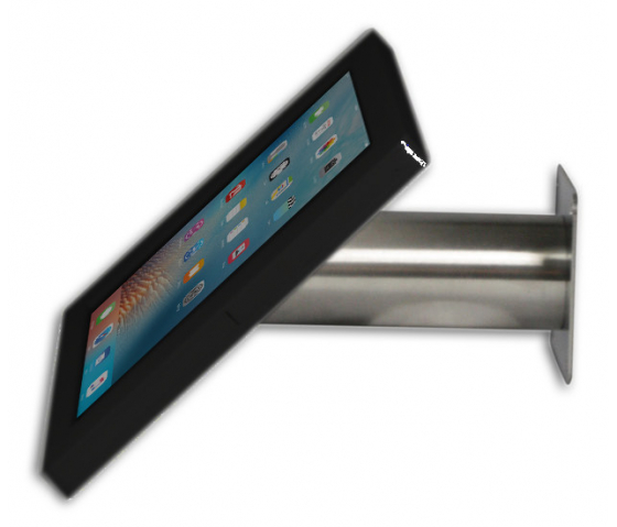 iPad wandhouder Fino voor iPad 10.2 & 10.5 – zwart/RVS