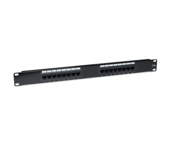 Cat5e-patchpanel 16 porte - 1U 19