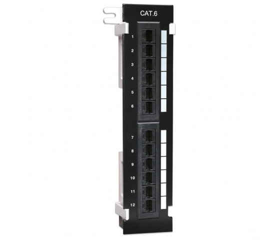 Cat6 väggmonterad patchpanel 12 portar