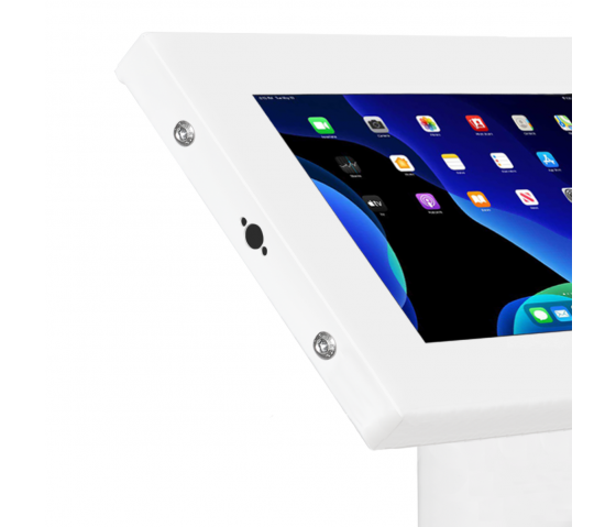 Tablet floor stand Chiosco Securo XL for 13-16 inch tablets - white