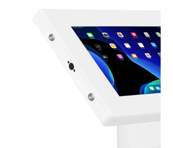 Soporte de suelo para tablets Chiosco Securo XL para tablets de 13-16 pulgadas - blanco