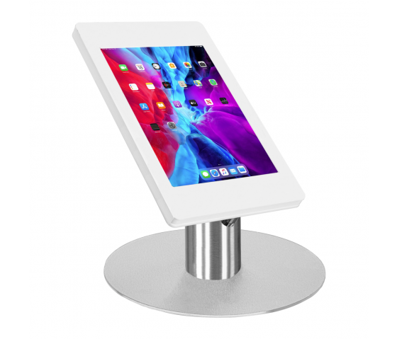 iPad tafelstandaard Fino voor iPad 10.2 & 10.5 – wit/RVS