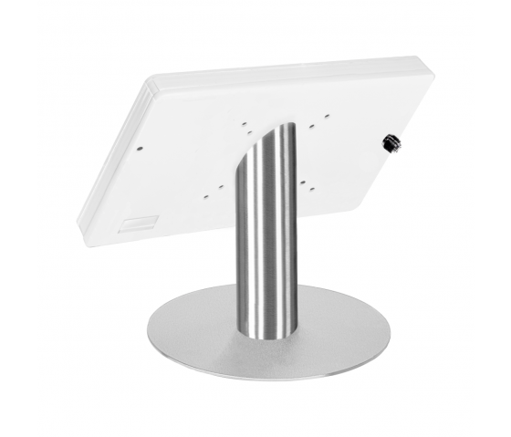 Soporte de mesa Fino para iPad 10.2 y 10.5 - blanco/acero inoxidable 