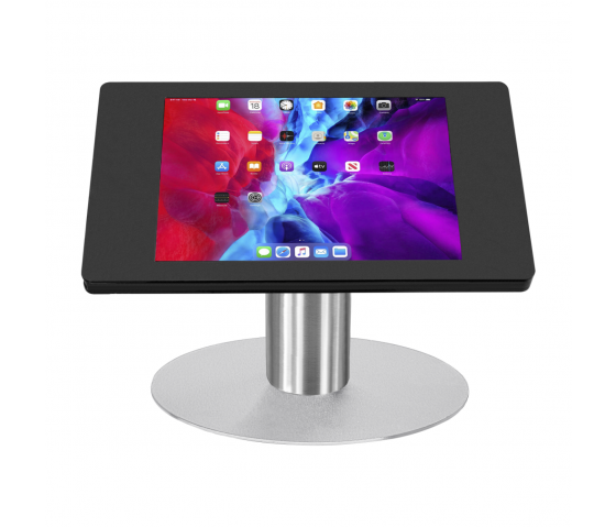 iPad Tischständer Fino für iPad 9.7 - schwarz/Edelstahl 