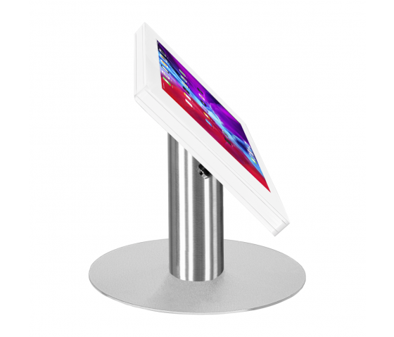Soporte de mesa Fino para iPad 10.2 y 10.5 - blanco/acero inoxidable 