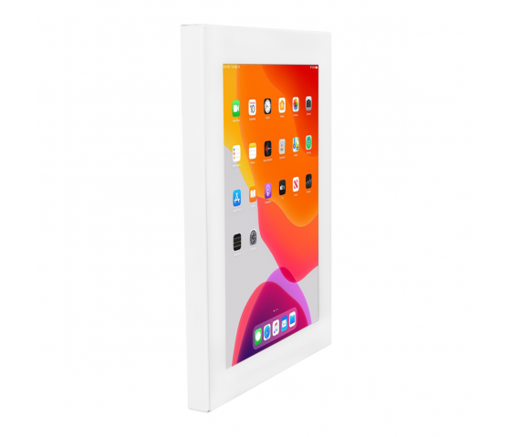 Tablet wall holder flat to wall Securo XL for 13-16 inch tablets - white