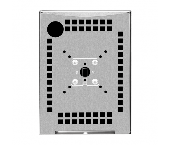 Supporto da parete piatto Securo S per tablet da 7-8 pollici - acciaio inossidabile