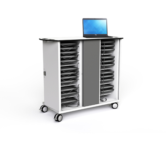 Chromebook charging trolley Zioxi CHRGT-CB-32-C for 32 Chromebooks up to 14 inch - digital code lock