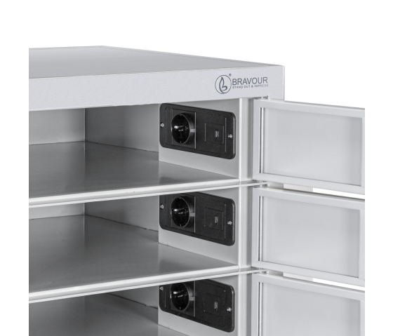 Laadlocker BR10KL voor 10 apparaten - sleutelslot