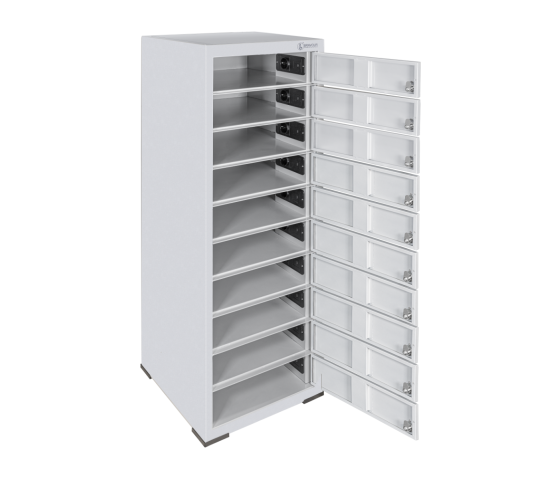 Laadlocker BR10KL voor 10 apparaten - sleutelslot