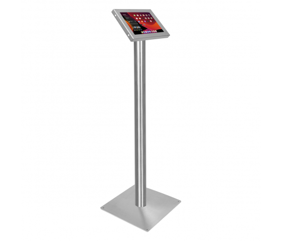 Tablet floor stand Securo M for 9-11 inch tablets - stainless steel